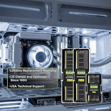 Load image into Gallery viewer, NEMIX RAM 16GB (1X16GB) DDR4 2400MHz PC4-19200 2Rx8 1.2V CL17 288-PIN ECC UDIMM Compatible with Synology RackStation NAS