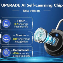 Load image into Gallery viewer, Fingerprint Lock, Dhiedas Gym Lock, Bluetooth Lock, Small Fingerprint Padlock with Keyless, Weatherproof Smart Lock for Gym Locker School Suitcase Cabinet Luggage Storage and Fence