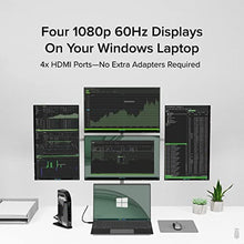 Load image into Gallery viewer, Plugable 14-in-1 USB C Docking Station | 4X HDMI Quad Dock with 100W Charging, HDMI Displays | Compatible with Windows, Thunderbolt (4X USB, 1x USB-C, Ethernet, SD Card, Audio) UD-3900C4