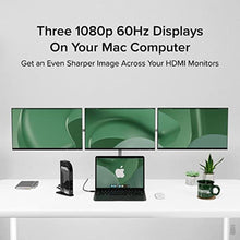 Load image into Gallery viewer, Plugable 14-in-1 USB C Docking Station | 4X HDMI Quad Dock with 100W Charging, HDMI Displays | Compatible with Windows, Thunderbolt (4X USB, 1x USB-C, Ethernet, SD Card, Audio) UD-3900C4