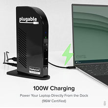 Load image into Gallery viewer, Plugable 14-in-1 USB C Docking Station | 4X HDMI Quad Dock with 100W Charging, HDMI Displays | Compatible with Windows, Thunderbolt (4X USB, 1x USB-C, Ethernet, SD Card, Audio) UD-3900C4
