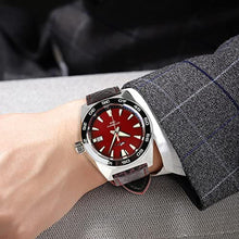 Load image into Gallery viewer, Heimdallr Watch Men’s Automatic Mechanical with Leather Strap C3 Luminous Diver Wrist Watches