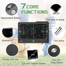 Load image into Gallery viewer, Electronic Football Coach Board - LCD Soccer Tactical Coaching Board with Stylus Pen for Football Coach Marker Training Writing Tablet