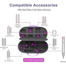 Load image into Gallery viewer, RLSOCO Hard Case for Dyson Airwrap Complete Long/Complete Styler HS08 HS05 HS01 - Fits 4pcs Long Barrels or Short Barrels - Violet (Case Only,Hair Styler is not Included)