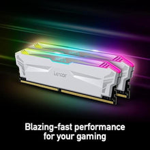 Load image into Gallery viewer, Lexar 16GB (2x8GB) ARES RGB DDR4 RAM 4000MT/s CL18 1.4V Desktop Memory, White (LD4EU008G-R4000GDWA)