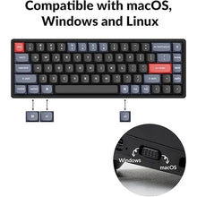 Load image into Gallery viewer, Keychron K6 Pro QMK/Launcher Wireless Mechanical Keyboard Custom Programmable Macro Hot-Swappable Keychron K Pro Blue Switch 65% Layout Aluminum Frame RGB Backlit Office Keyboard for Mac Windows Linux