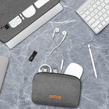 Load image into Gallery viewer, Lacdo 360° Protective Laptop Sleeve Case for 14 inch New MacBook Pro M4/M3/M2/M1 Chips Pro Max A3112 A3401 A3185 A2918 A2992 2024-2021, 13.8" Surface Laptop 7 Copilot+PC with Accessory Bag, Dark Gray