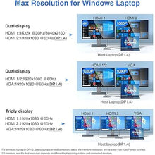 Load image into Gallery viewer, USB C Docking Station Dual Monitor for Dell/HP/Lenovo/Surface Laptop, 14 in 1 Triple Display Hub Multiple Adapter, Dongle with 2 HDMI 4K+VGA+5 Port+100W PD Charger+Ethernet+SD/TF+Audio
