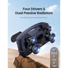 Load image into Gallery viewer, Houl Zallee IPX7 Waterproof Bluetooth Speaker, 40W Portable Wireless Speakers, 32H Playtime, Stereo Loud Sound, Deep Bass, Bluetooth 5.0, Built-in Mic, for Party/Camping/Pool/Gifts, Beach-Navy Blue