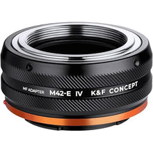 Load image into Gallery viewer, K&F Concept Lens Mount Adapter M42-NEX IV Manual Focus Compatible with M42 Lens and Sony E Mount Camera Body
