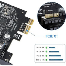Load image into Gallery viewer, 7 Port PCI Express Expansion Card, USB 3.0 7 Port Front Expansion Card, PCIE USB Hub Controller Adapter for Connect 7 Devices Expanded, Supports Windows 11/10/8/7 / Vista/XP (32/64-bit)