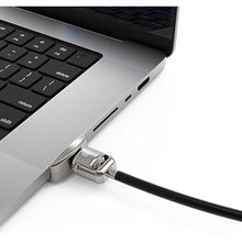 Load image into Gallery viewer, Compulocks Ledge Lock Adapter and keyed Cable Lock for M1, M2, M3, & M4 MacBook Pro 16" Silver