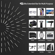 Load image into Gallery viewer, Mini Electric Screwdriver, Small Portable Cordless Power Screwdriver Set with 55 Precision Bits & LED Light & Magnetic Mat, Handy Repair Tool for Phone Watch Camera Laptop