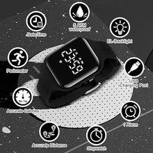 Load image into Gallery viewer, Kids Watches for Girls Boys Digital Sport Watch with Step Counter Pedometer Vibration Alarm Clock, No App Waterproof Fitness Tracker Kids Watch Boys Girls Teens Students Ages 5-16