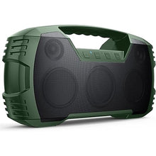 Load image into Gallery viewer, IPX7 Waterproof Bluetooth Speaker, 40W (60W Peak) Portable Wireless Speakers, 32H Playtime, Stereo Loud Sound, Deep Bass, Bluetooth 5.0, Built-in Mic for Camping, Party, Outdoor, Gifts, Beach-Green