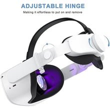 Load image into Gallery viewer, SUPERUS Head Strap & Glasses Spacer Compatible with Oculus/Meta Quest 2 Accessories, Enhanced Comfort, Reduce Head Pressure, and Prevent Your Glasses from Scratching VR Lenses (Black)
