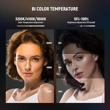 Load image into Gallery viewer, NEEWER LED Video Light,Portable Bi-Color 3200K~5600K Dimming Lights for Cameras, CRI 97+, 8 Scene Modes, 2000mAh Rechargeable Battery for Gaming/YouTube/Vlog/Photography - NL-36AI