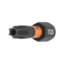 Load image into Gallery viewer, Railer Tamper Proof Torx Bit Set - Premium S2 Steel 1 Inch Impact Driver 10pc 6 Star Bit Set With A Tool Storage Bit Holder & Carabiner