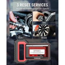 Load image into Gallery viewer, THINKCAR OBD2 Scanner, ThinkScan Plus S4 ABS,SRS,TCM,ECM,BCM Scan Tool with 3 Special Services Options, 94 Vehicle Brands Car Code Reader, FCA AutoAuth, Wireless Update