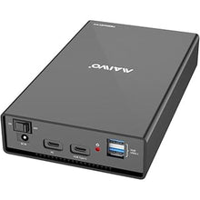 Load image into Gallery viewer, MAIWO External Hard Drive Enclosure(6Gbps) with Hub Expander for 3.5 2.5 Inch SATA SSD HDD USB C to SATA III with UASP, 1 Port USB C Hub/2 Port USB A 10Gbps Hub,Compatible with Seagate Samsung Xbox