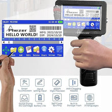 Load image into Gallery viewer, Upgraded P16 Handheld Inkjet Printer for Flat Surface with Quick-Dry Ink Cartridge, Intelligent 360° Coding Machine for Date/Time/Barcode/QR Code/Logo (Support 25 Languages & 3 Print Precision)