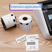 Load image into Gallery viewer, MarkDomain DK-11209 Replace for Brother DK 1209 Label 1.1 in x 2.4 in(62mm x 29mm) White Paper Roll Small Address Label Use with QL-720NW QL-810W QL-820nwb QL-1110NW Printer, 10 Rolls 8000 Labels