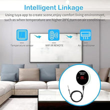 Load image into Gallery viewer, WiFi Smart Thermometer: WiFi Temperature Sensor with 1M Waterproof External Probe, App Alert & Buzzer Alarm, Digital Remote Temperature Gauge for Refrigerator, Fish Tank, Pet