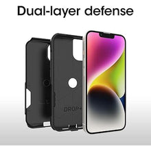Load image into Gallery viewer, OtterBox iPhone 14 & iPhone 13 Commuter Series Case - Black, Slim & Tough, Pocket-Friendly, with Port Protection