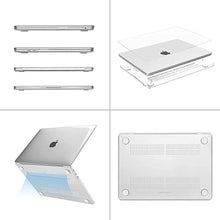Load image into Gallery viewer, MOSISO Compatible with MacBook Air 13 inch Case 2025 2024 2023 2022 Release M3 A3113 M2 A2681 Touch ID, Protective Plastic Hard Shell Cover Compatible with MacBook Air 13.6 inch Case, Crystal Clear