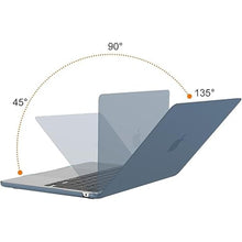 Load image into Gallery viewer, MOSISO Compatible with MacBook Air 13 inch Case 2025 2024 2023 2022 M3 A3113 M2 A2681, Plastic Hard Case&Keyboard Cover&Screen Film&Pouch Compatible with MacBook Air 13.6 inch Case, Steel Blue