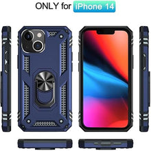 Load image into Gallery viewer, ADDIT Case for iPhone 14 Phone Case iPhone 14 Case, with Stand Ring, Support Magnet Car Mount, Military Grade, Heavy Duty, for iPhone 14 Case Blue