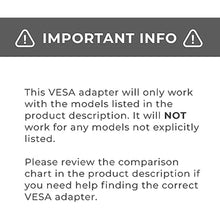 Load image into Gallery viewer, HumanCentric VESA Mount Adapter for Samsung Curved Monitor Mount T55 Series 27” and 32” Monitors, VESA Adapter Bracket Mounts Monitor to VESA Stand, Arm, Desk Mount with 75x75 or 100x100 mm Plate