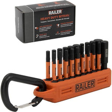 Load image into Gallery viewer, Railer Allen Wrench Hex Bit Set 2 Inch Impact Driver 20pc Hex Bit Set With A Bit Holder & Carabiner. Premium S2 Steel, Ideal For Furniture Screws