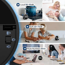Load image into Gallery viewer, Digital Kitchen Timer, 3.8'' Large LED Display Countdown Countup Timer, Timer for Kids, Classroom Magnetic Timer, Adjustable Volume, Brightness, Easy for Cooking/Study/Office/Exercise (Smooth Knob)