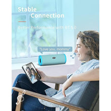 Load image into Gallery viewer, HEYSONG Portable Bluetooth Speaker, Waterproof Wireless Shower Speakers with Good Bass, IPX7 Floating, 5000mAh, TF Card, Loud Sound for Beach, Pool, Kayak Accessories, Gifts for Women, Girl-Sky Blue