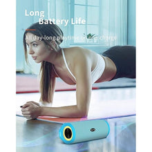 Load image into Gallery viewer, HEYSONG Portable Bluetooth Speaker, Waterproof Wireless Shower Speakers with Good Bass, IPX7 Floating, 5000mAh, TF Card, Loud Sound for Beach, Pool, Kayak Accessories, Gifts for Women, Girl-Sky Blue