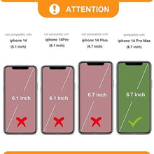 Load image into Gallery viewer, Bocasal Crossbody Wallet Case for iPhone 14 Pro Max, RFID Blocking PU Leather Zipper Handbag Purse Flip Cover, Kickstand Folio Case with Card Slots Holder Wrist Strap Lanyard 5G 6.7 Inch (Black)