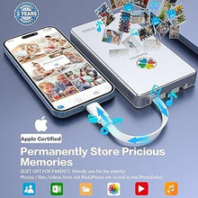 Load image into Gallery viewer, iDiskk 2TB App-le Certified External Hard Drive for iPhone 16,15 & iPad Android Mobile 2TB Photo Stick,MacBook and PC, Photo Storage Phone Drive to Bacukp Photos/Videos,Files for iPhone14/13/12/11/X