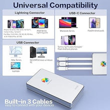 Load image into Gallery viewer, iDiskk 2TB App-le Certified External Hard Drive for iPhone 16,15 & iPad Android Mobile 2TB Photo Stick,MacBook and PC, Photo Storage Phone Drive to Bacukp Photos/Videos,Files for iPhone14/13/12/11/X