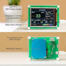 Load image into Gallery viewer, Air Quality Monitor pm2.5 pm10 pm1.0 Detector Indoor air Quality Test kit for Cars ,Home,Office,Hotel etc (PM2.5,AQI)
