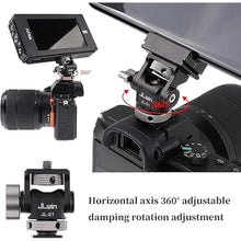 Load image into Gallery viewer, Foto4easy Field Monitor Mount Holder,Camera Monitor Cold Shoe Mount Adapter for 5 inch and 7 inch Monitor,Support Swivel 360°and Tilt 180°Aadjustable