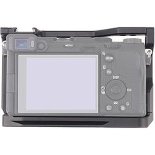 Load image into Gallery viewer, Foto4easy Cage for Sony Alpha A7C Cameras with Quick Release 1/4" 3/8" Screw and Cold Shoe Expansion Microphone Monitor Fill Light