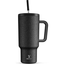 Load image into Gallery viewer, Meoky 40oz Tumbler with Handle, Leak-proof Lid and Straw, Insulated Coffee Mug Stainless Steel Travel Mug, Keeps Cold for 34 Hours or Hot for 10 Hours (Night)