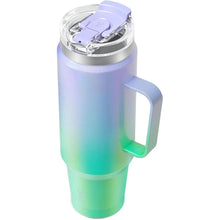 Load image into Gallery viewer, Meoky 40oz Tumbler with Handle, Stainless Steel Travel Mug with 2-in-1 Straw and Sip Lid, Vacuum Insulated Coffee Mug, 100% Leak Proof, Keeps Cold for 34 Hours or Hot for 10 Hours (Fairyland)