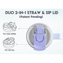 Load image into Gallery viewer, Meoky 40oz Tumbler with Handle, Stainless Steel Travel Mug with 2-in-1 Straw and Sip Lid, Vacuum Insulated Coffee Mug, 100% Leak Proof, Keeps Cold for 34 Hours or Hot for 10 Hours (Fairyland)