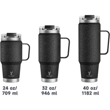 Load image into Gallery viewer, Meoky 32oz Tumbler with Handle, Stainless Steel Travel Mug with 2-in-1 Straw and Sip Lid, Vacuum Insulated Coffee Mug, 100% Leak Proof, Keeps Cold for 24 Hours or Hot for 8 Hours (Night)