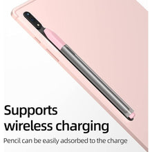 Load image into Gallery viewer, Compatible with Samsung Galaxy Tab S7/S7+/S7 FE/S8/S8+/S8 Ultra/S9/S9+/S9 Ultra Pencil Case S Pen Case, Silicone Translucent Non-Slip Cover. (Pink)