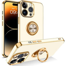 Load image into Gallery viewer, BENTOBEN for iPhone 14 Pro Max Case, Slim Lightweight 360° Ring Holder Kickstand Support Car Mount Shockproof Women Men Non-Slip Protective Case for iPhone 14 Pro Max 6.7", White