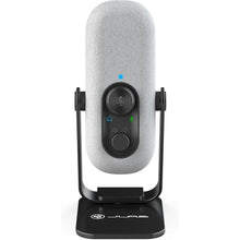 Load image into Gallery viewer, JLab Go Talk USB Gaming Streaming Microphone, White, USB-C Output, Cardioid, Omnidirectional, 96k Sample Rate, 20Hz, 20kHz Frequency Response, Volume Control and Quick Mute, 3.5mm AUX, Plug and Play
