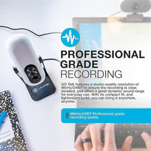Load image into Gallery viewer, JLab Go Talk USB Gaming Streaming Microphone, White, USB-C Output, Cardioid, Omnidirectional, 96k Sample Rate, 20Hz, 20kHz Frequency Response, Volume Control and Quick Mute, 3.5mm AUX, Plug and Play
